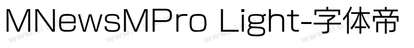 MNewsMPro Light字体转换